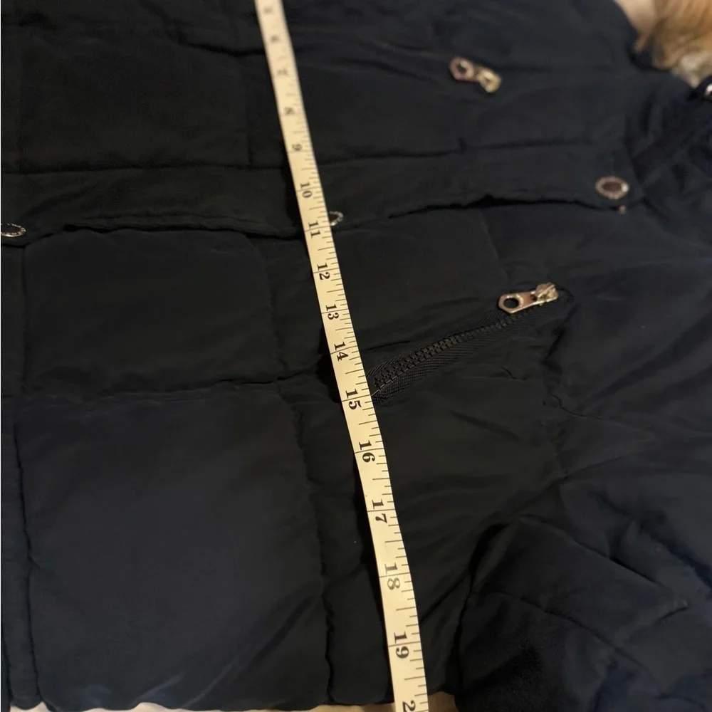 Nautica Dark Blue Puffer Jacket with Faux Fur Hood - Picture 4 of 9